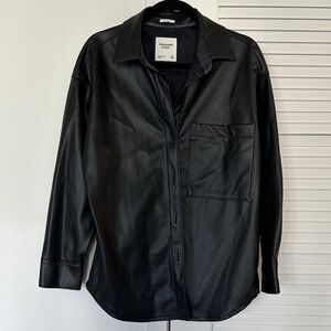 Abercrombie&Fitch Faux Leather Overshirt